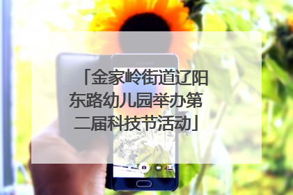 金家岭街道辽阳东路幼儿园举办第二届科技节活动