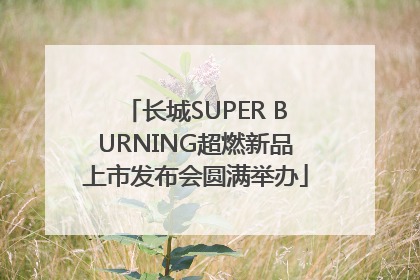长城SUPER BURNING超燃新品上市发布会圆满举办