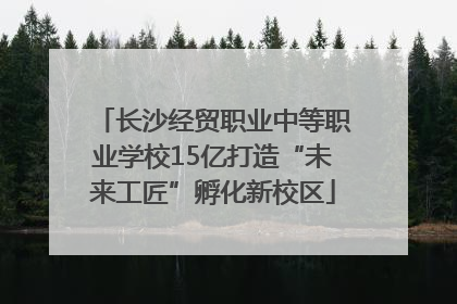 长沙经贸职业中等职业学校15亿打造“未来工匠”孵化新校区