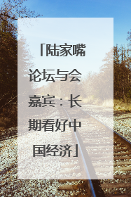 陆家嘴论坛与会嘉宾：长期看好中国经济