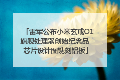 雷军公布小米玄戒O1旗舰处理器创始纪念品 芯片设计图镌刻铝板