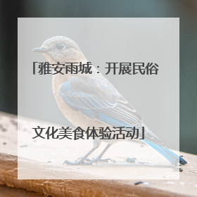 雅安雨城：开展民俗文化美食体验活动