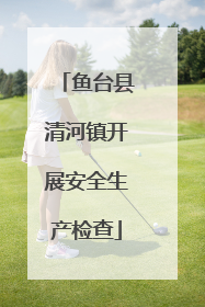 鱼台县清河镇开展安全生产检查