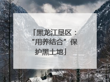 黑龙江垦区：“用养结合”保护黑土地