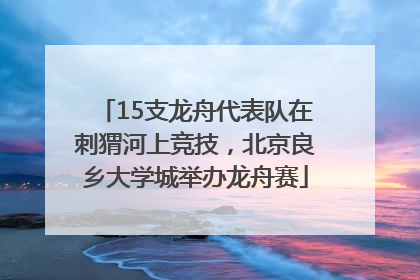 15支龙舟代表队在刺猬河上竞技，北京良乡大学城举办龙舟赛