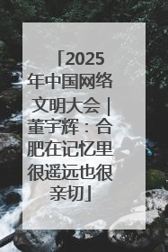 2025年中国网络文明大会｜董宇辉：合肥在记忆里很遥远也很亲切