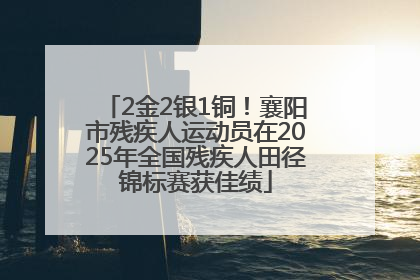 2金2银1铜！襄阳市残疾人运动员在2025年全国残疾人田径锦标赛获佳绩