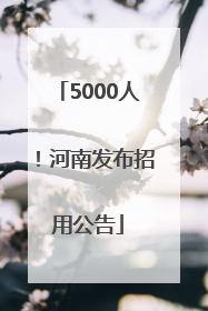 5000人！河南发布招用公告