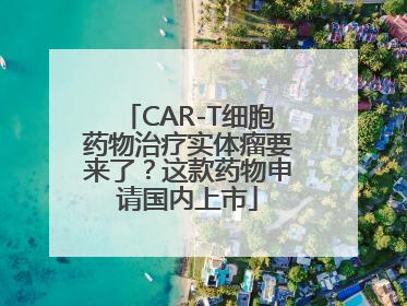 CAR-T细胞药物治疗实体瘤要来了？这款药物申请国内上市
