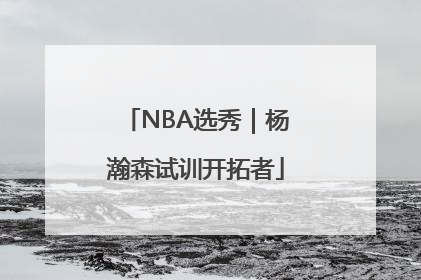 NBA选秀｜杨瀚森试训开拓者